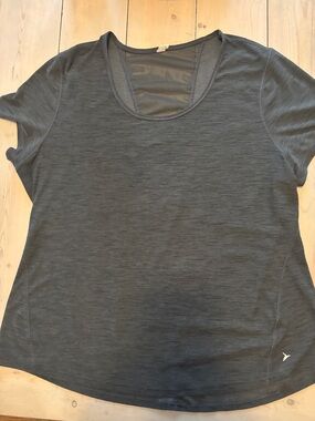 Old navy Women's Dark Gray Performance Breathe On back mesh tee size xl